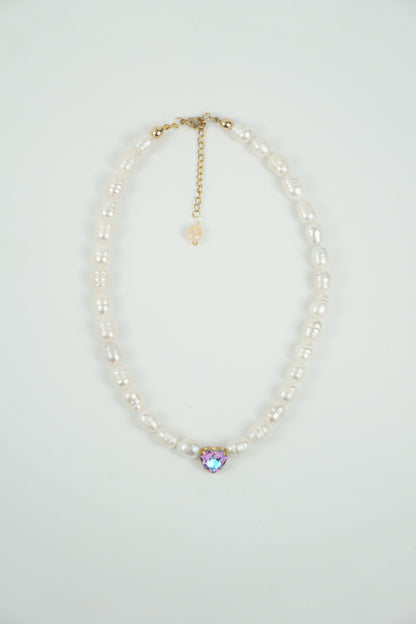Pearl Heart Necklace