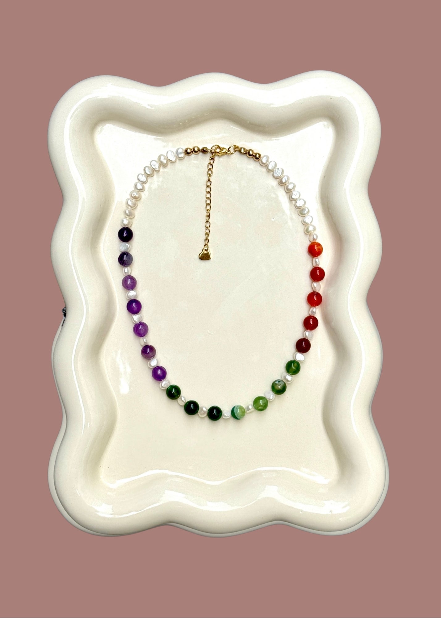 Multicolor Pearl Necklace