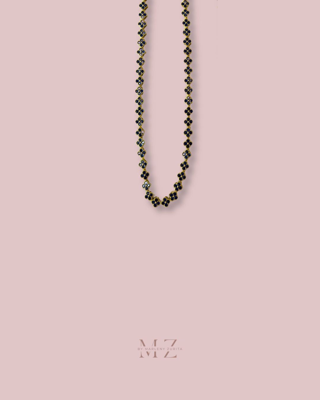 Clover Crystal Gold Necklace