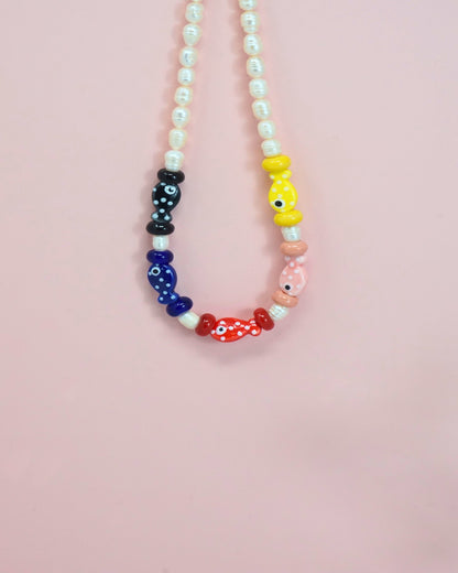 Fish Pearl Necklace
