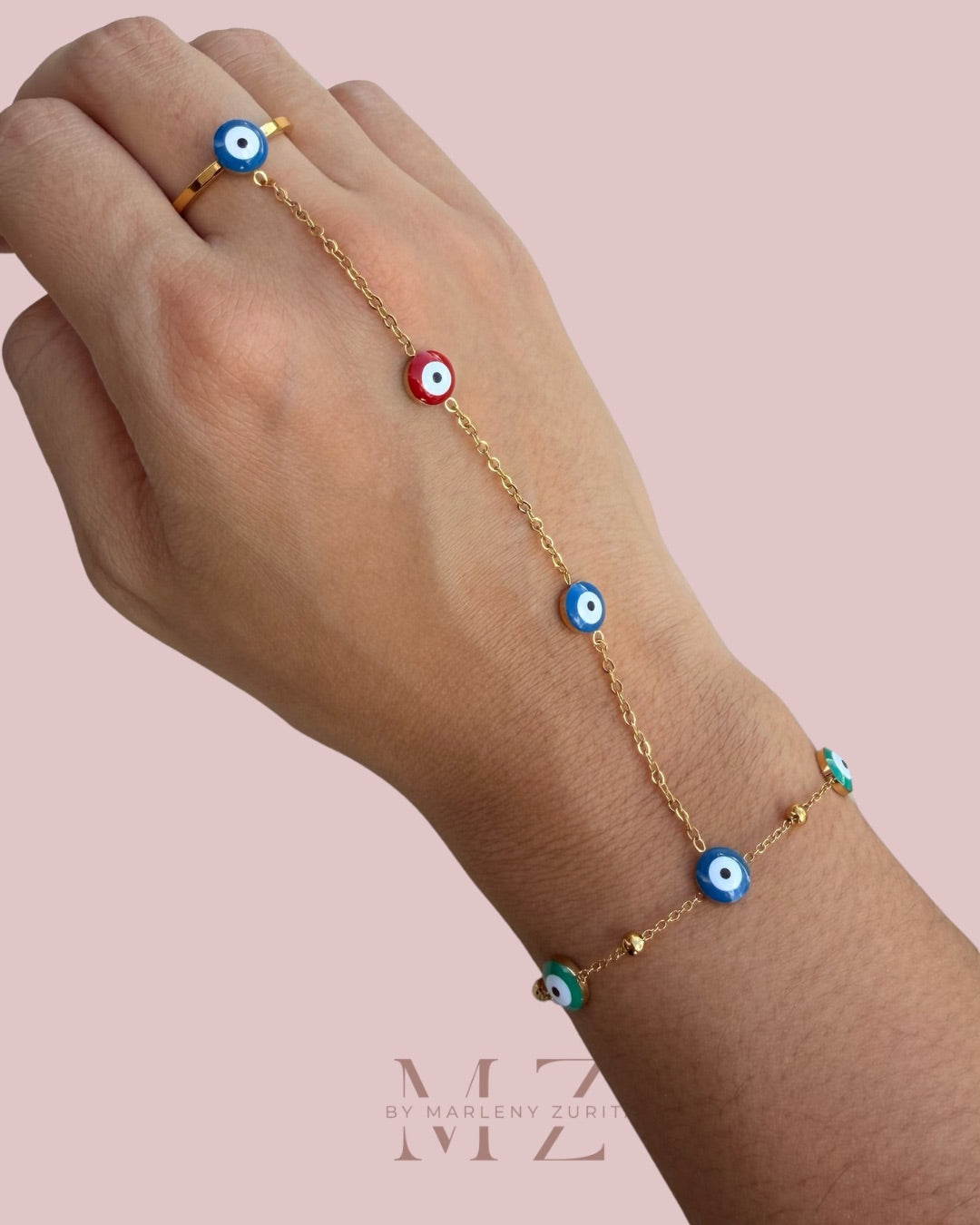 Evil Eye Hand Chain