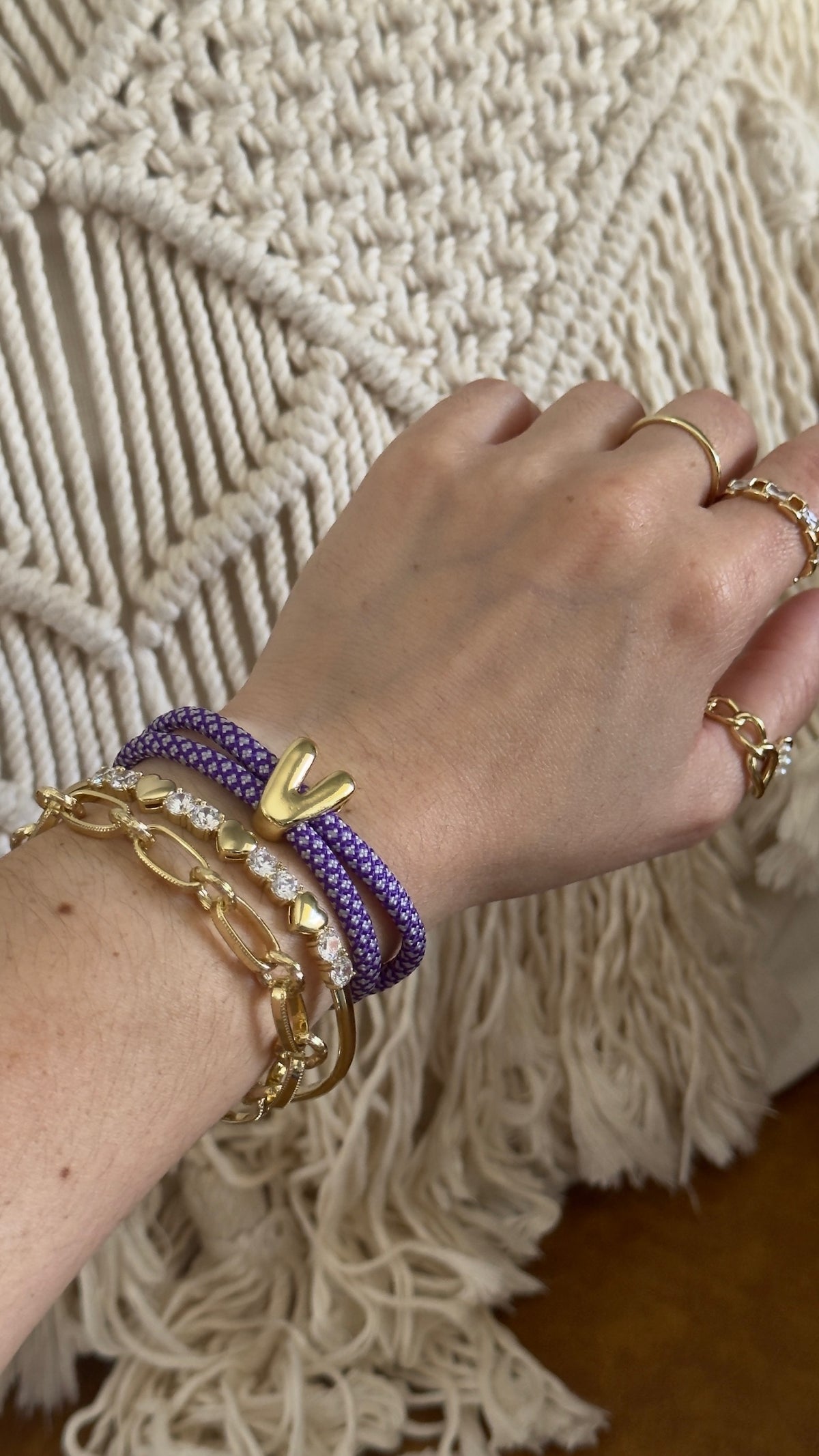 Initial Cord Bracelet