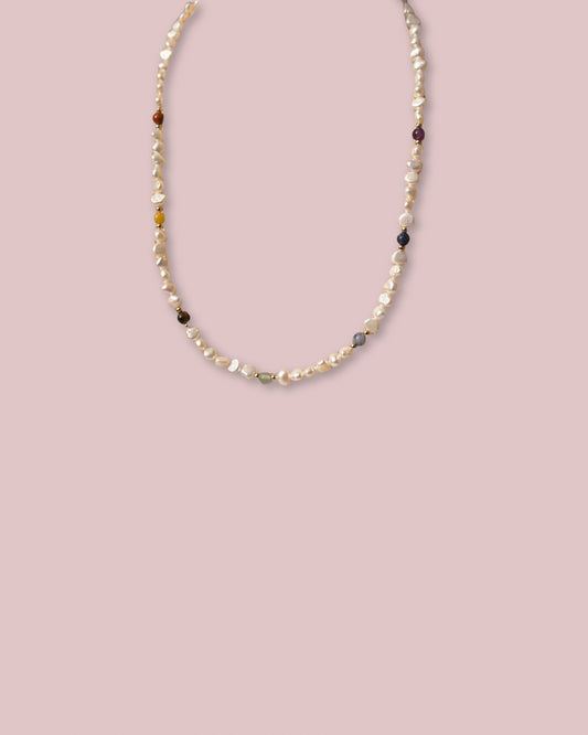 7 Chakras Pearl Necklace