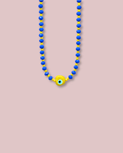 Crystal Evil Eye Necklace