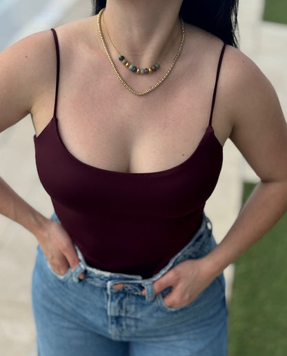 Natural stone Rondel Necklace