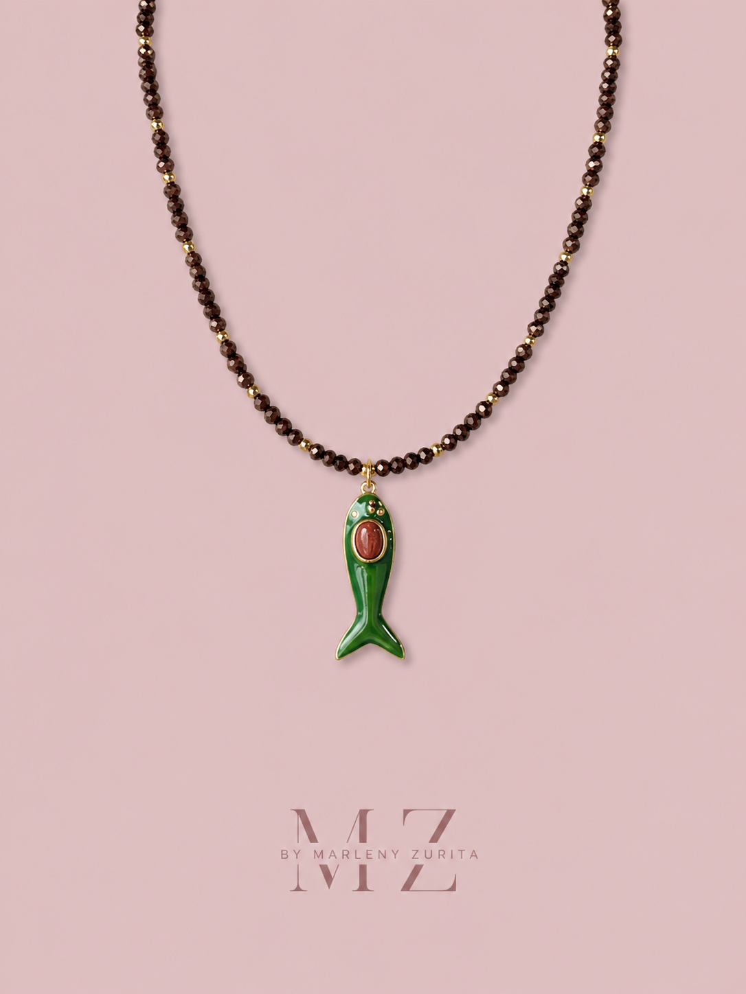 Brown Fish Necklace
