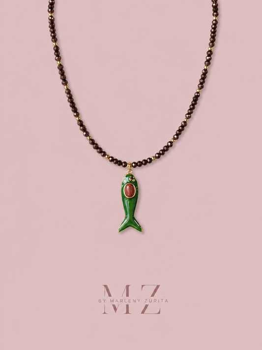 Brown Fish Necklace