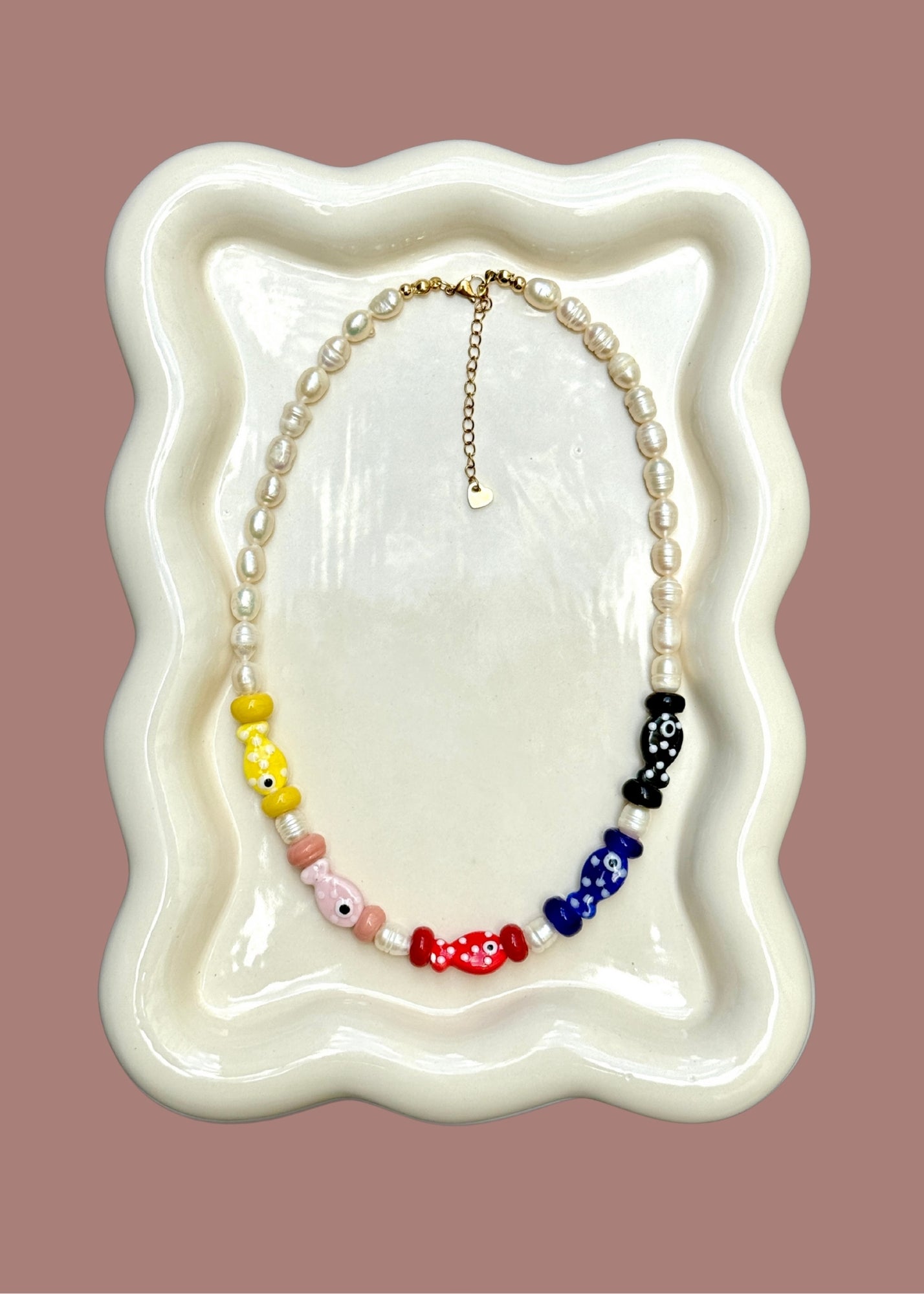 Fish Pearl Necklace