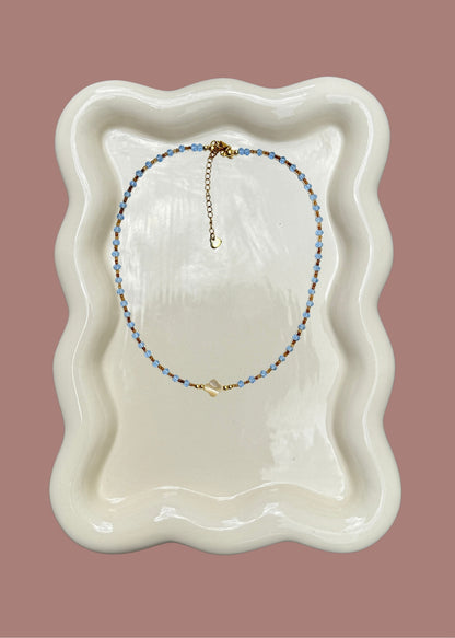 Mother of Pearl / Crystal Necklace