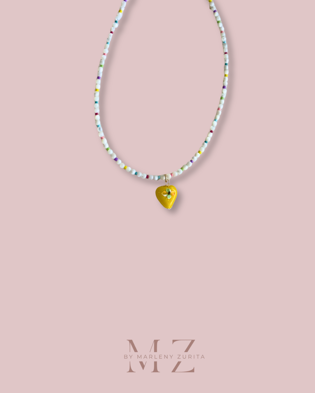Yellow Heart Necklace