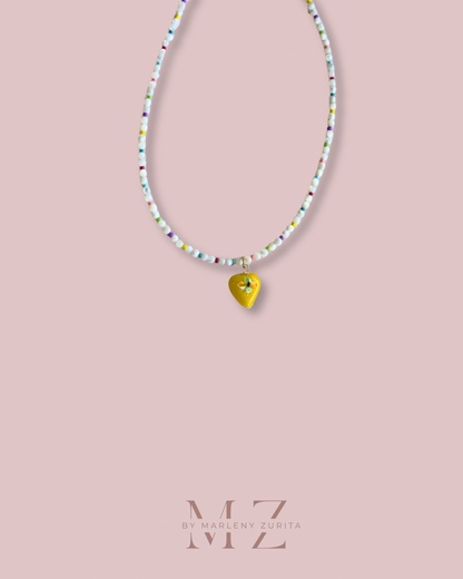 Yellow Heart Necklace