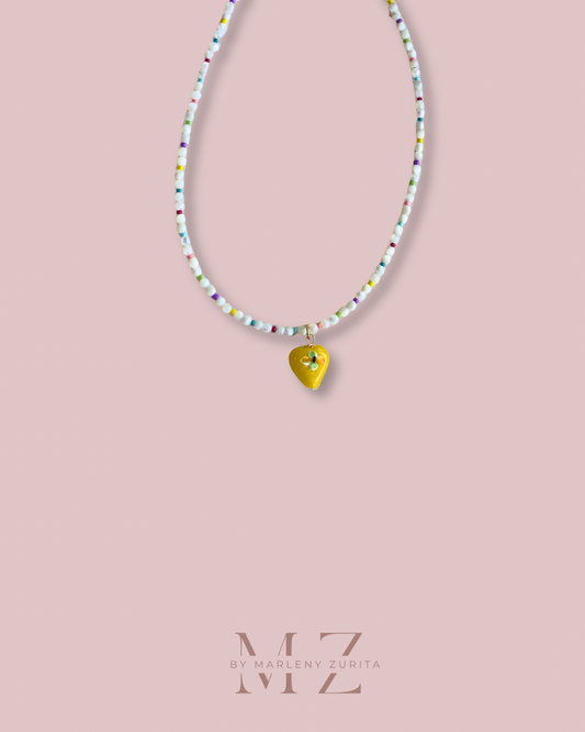 Yellow Heart Necklace