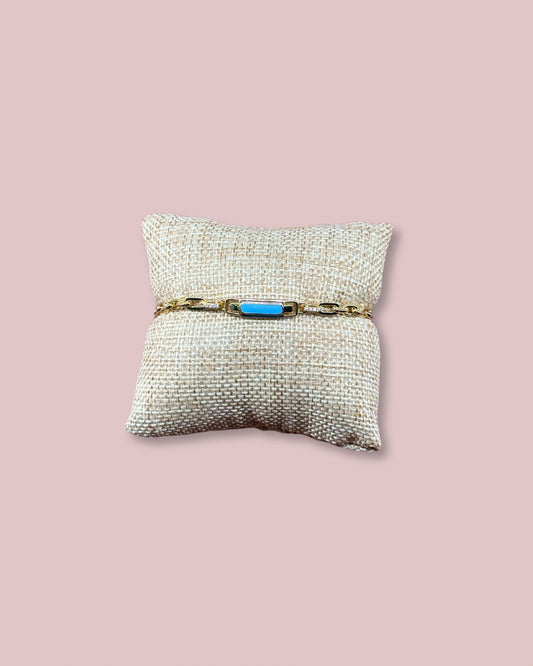 Turquoise Gold Bracelet