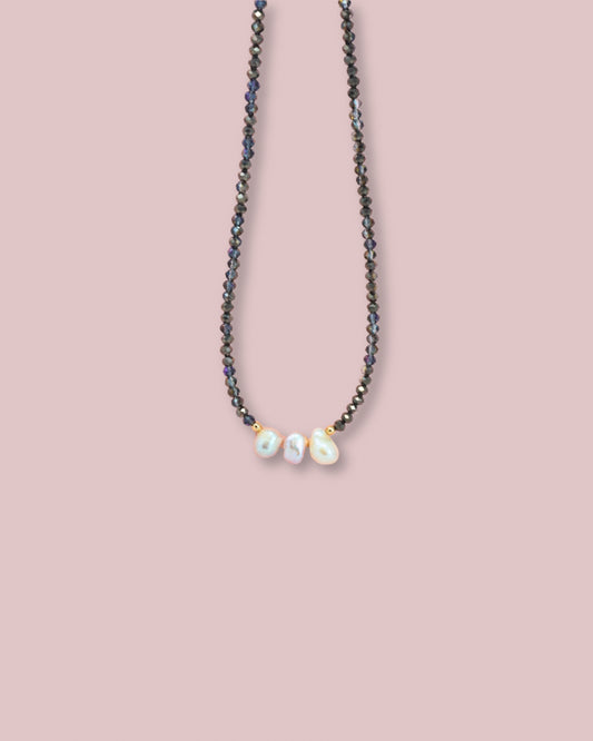 Crystal Pearl Necklace