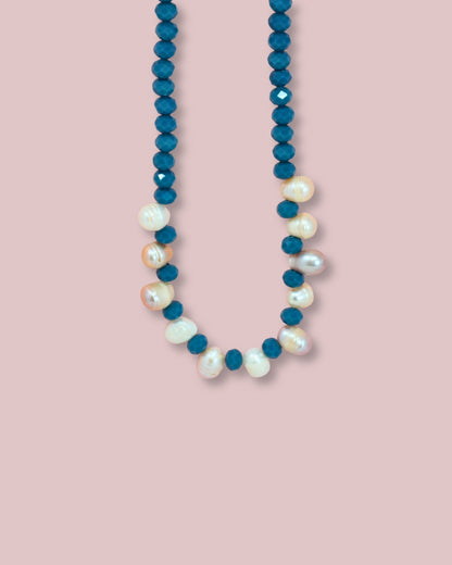 Crystal Pearl Mix Necklace