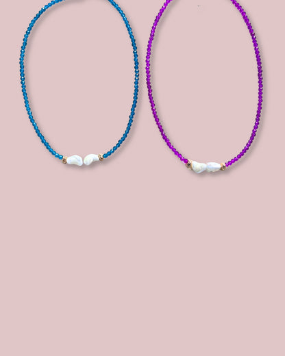 Crystal Mother of Pearl Necklace