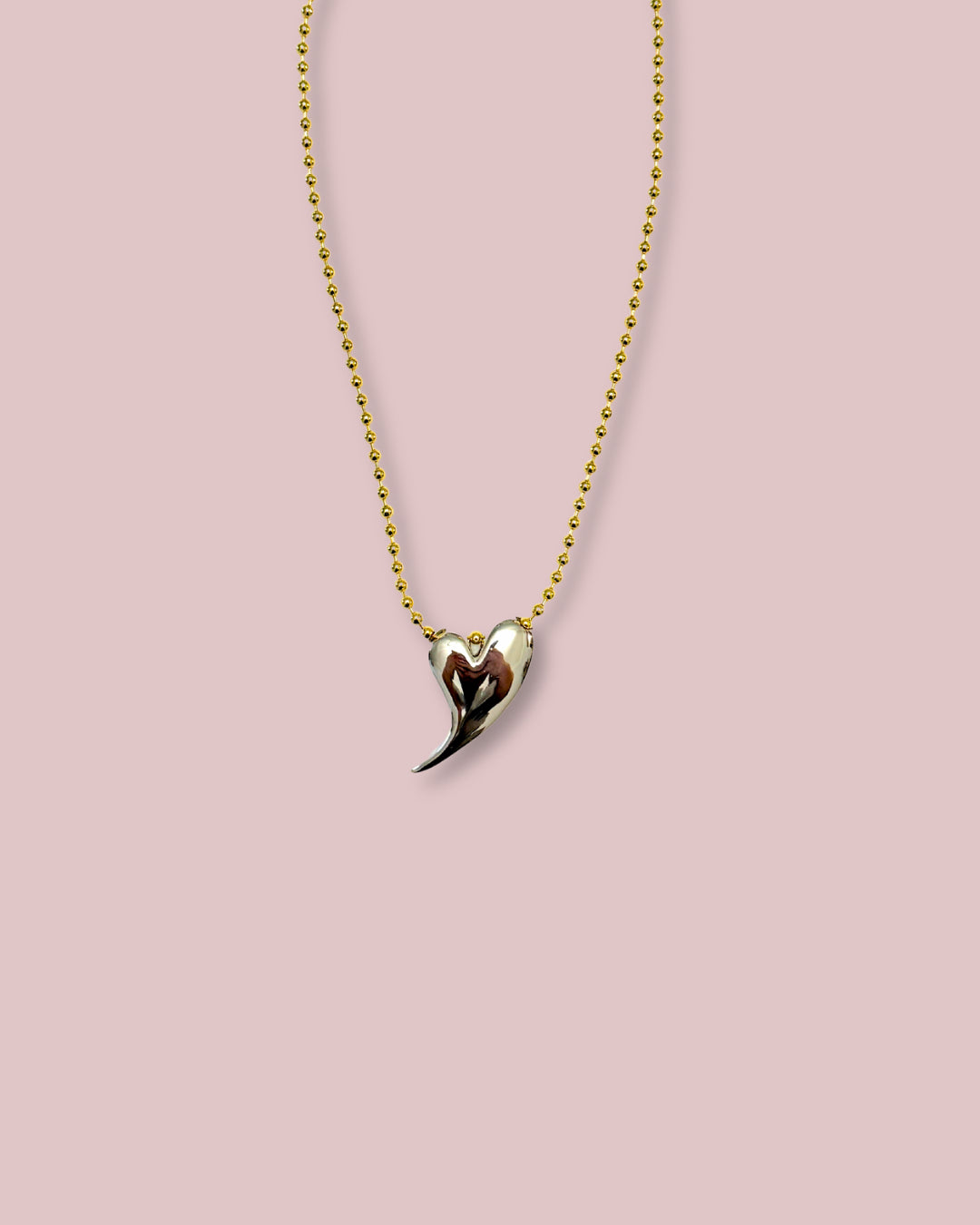 Tear Drop Heart Necklace