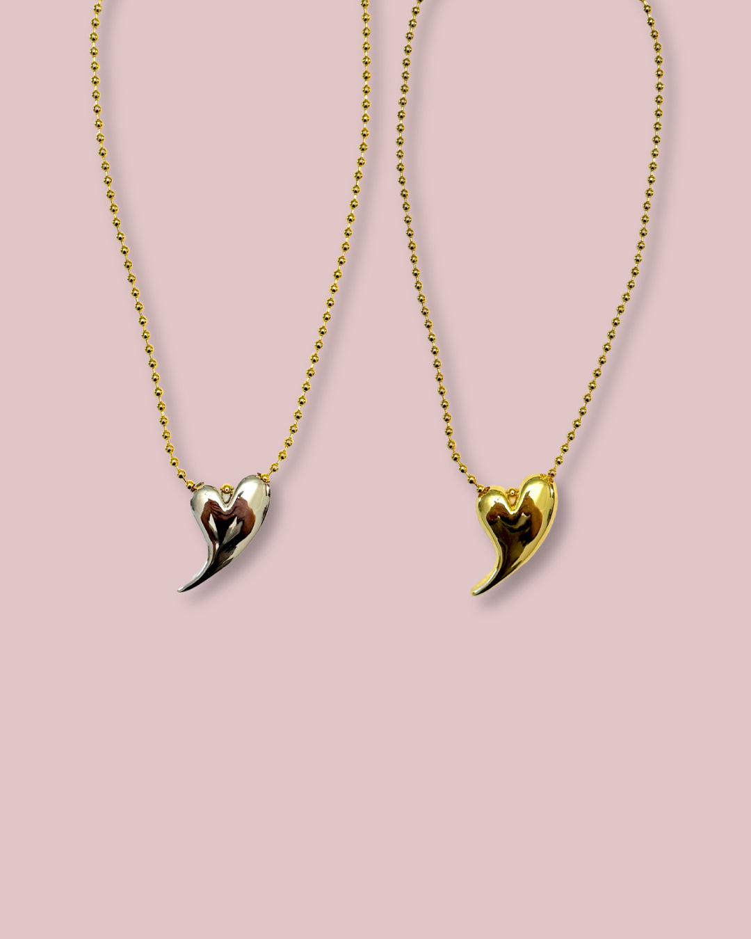 Tear Drop Heart Necklace