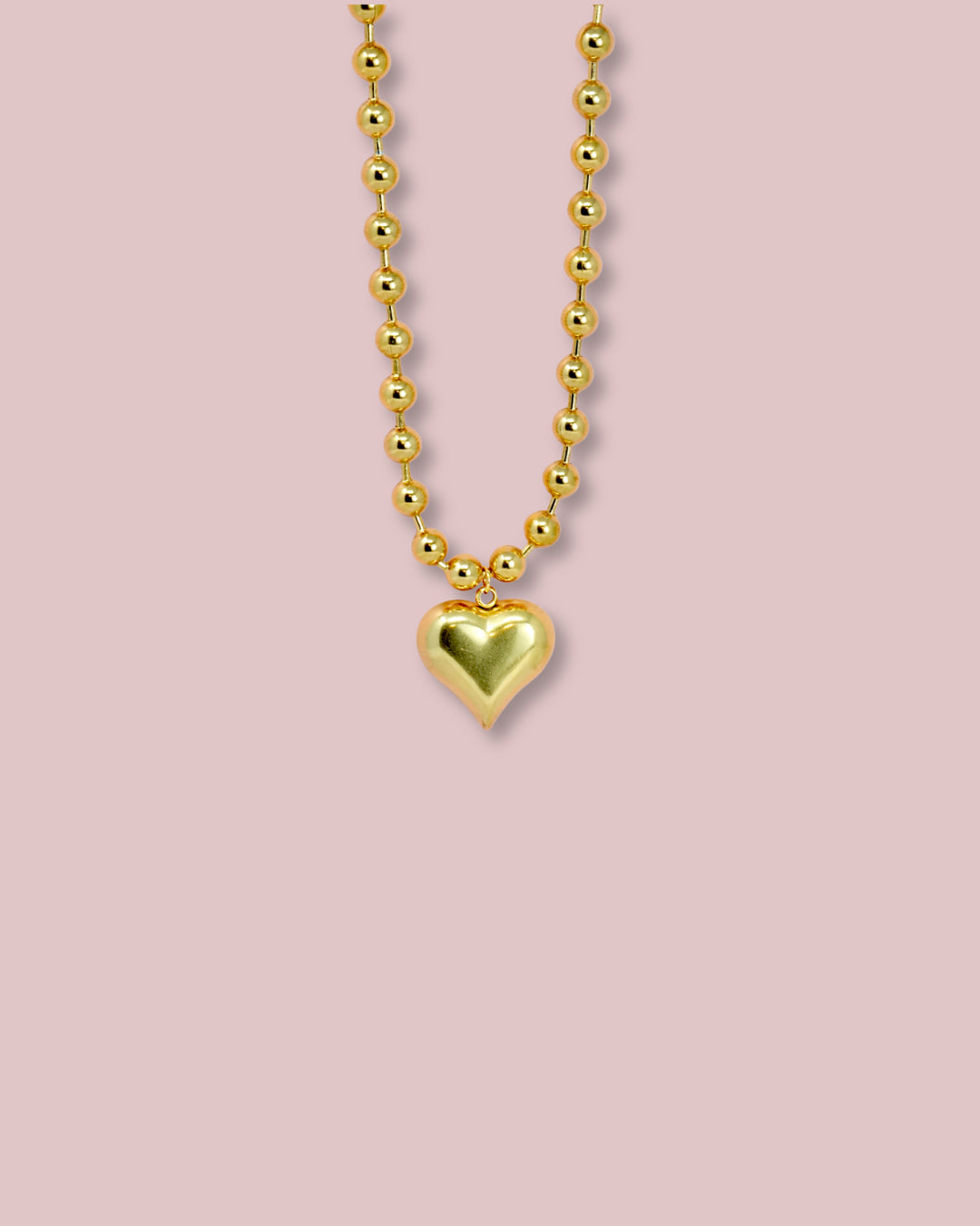 Big Heart Bead Necklace
