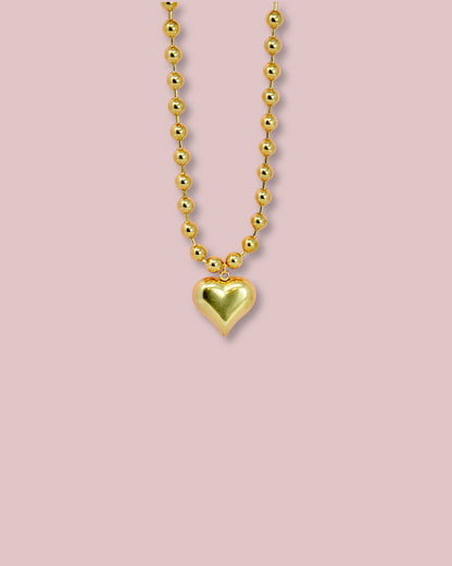 Big Heart Bead Necklace