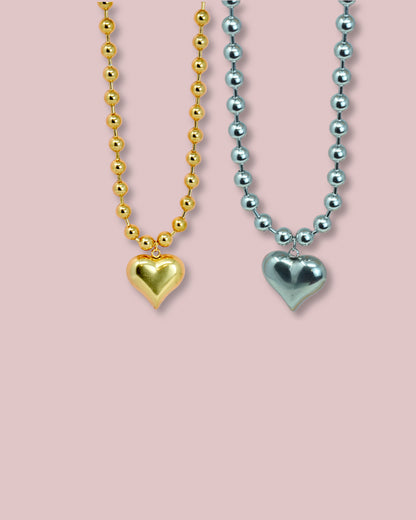 Big Heart Bead Necklace