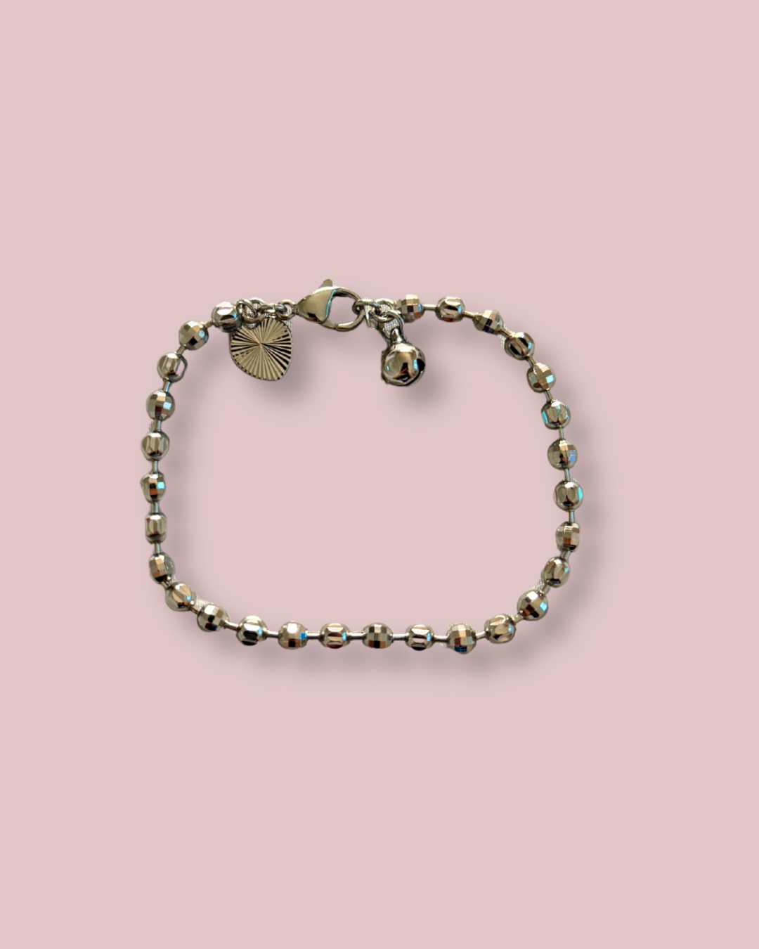 Disco Silver Anklet