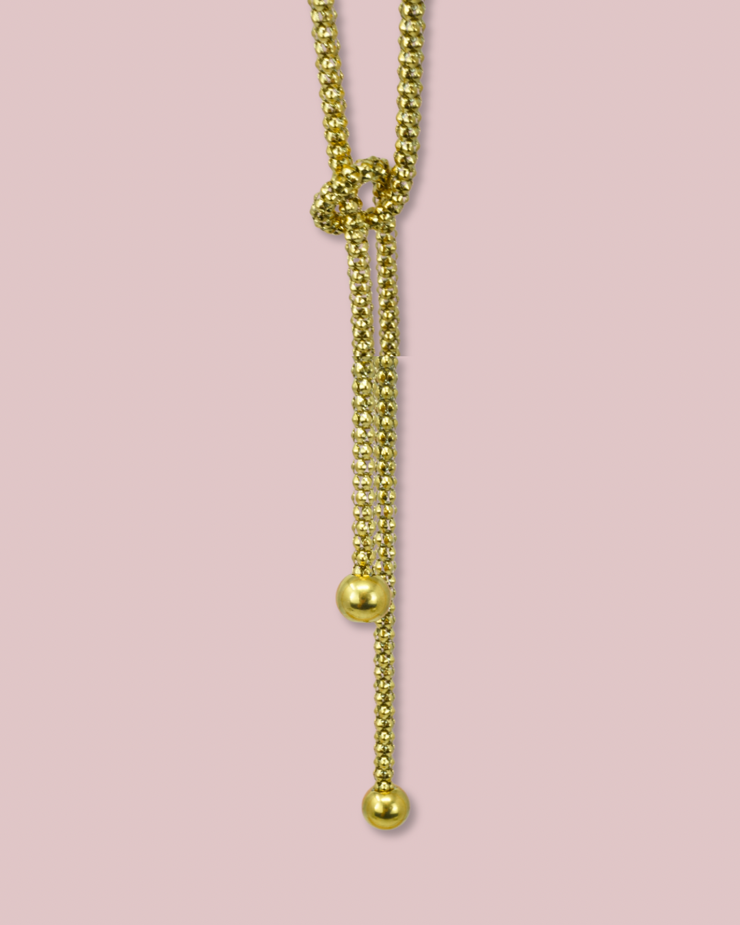 Long Adjustable Gold Necklace