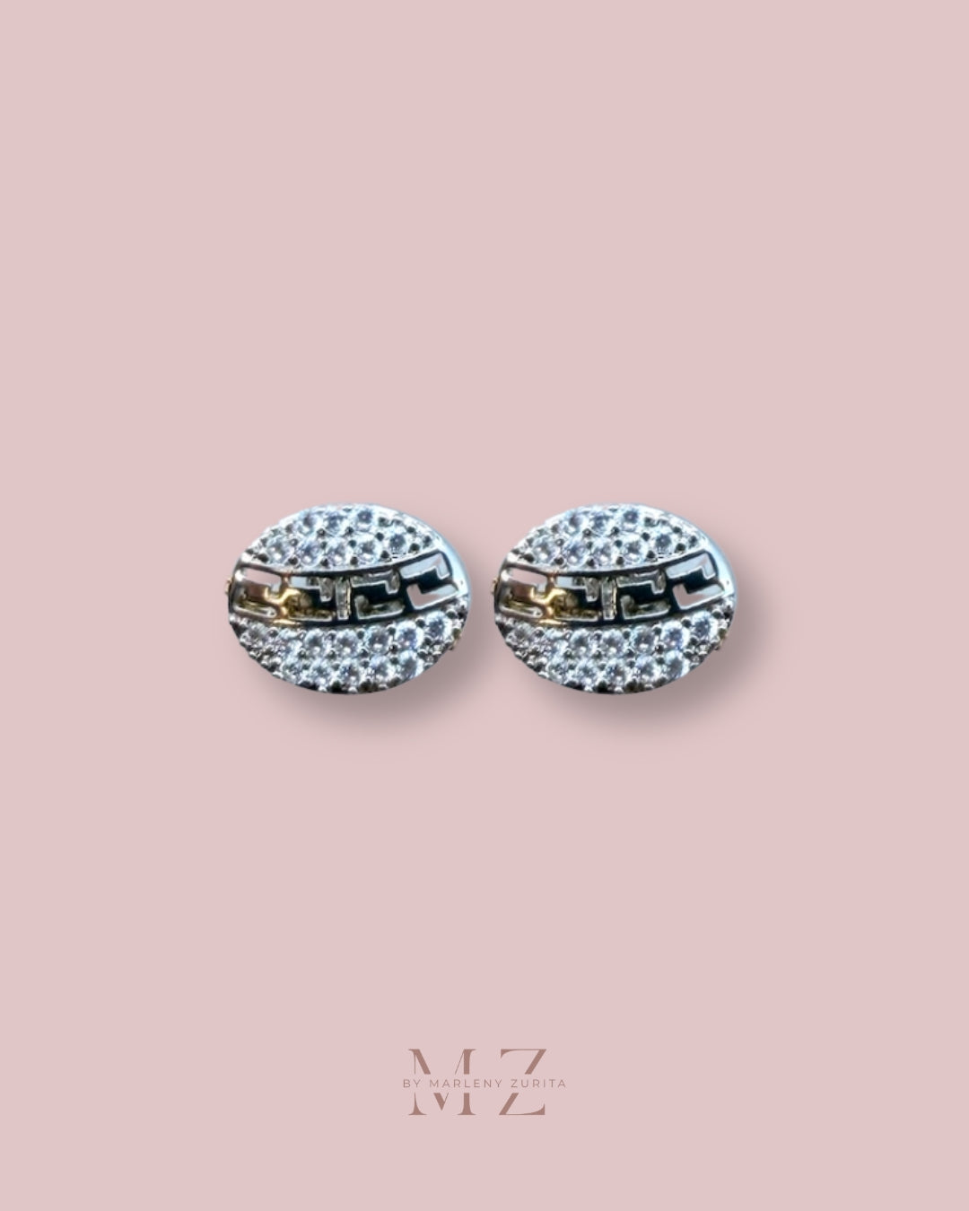 Crystal Silver Stud Earring