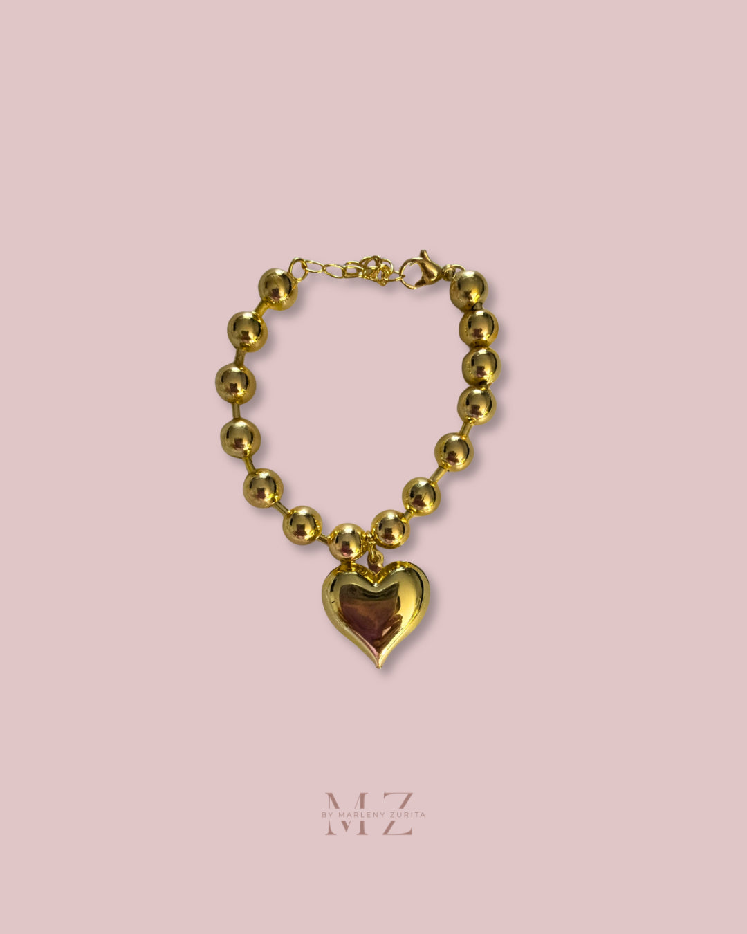 Heart Bead Bracelet