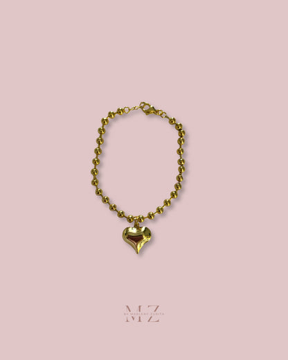Heart Bead Bracelet