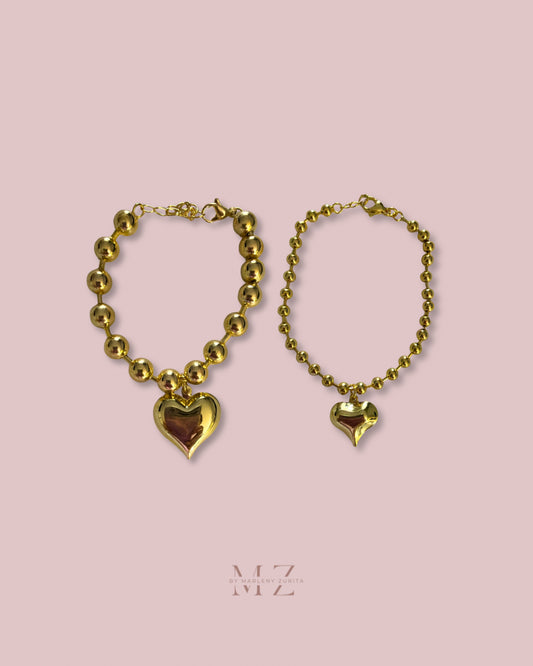 Heart Bead Bracelet