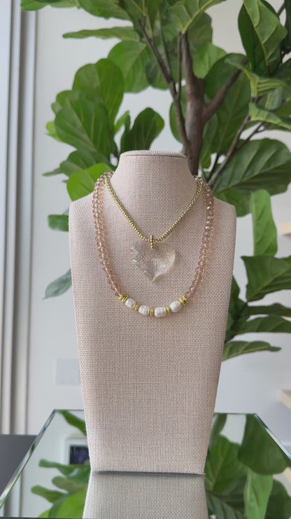 Clear Heart Necklace