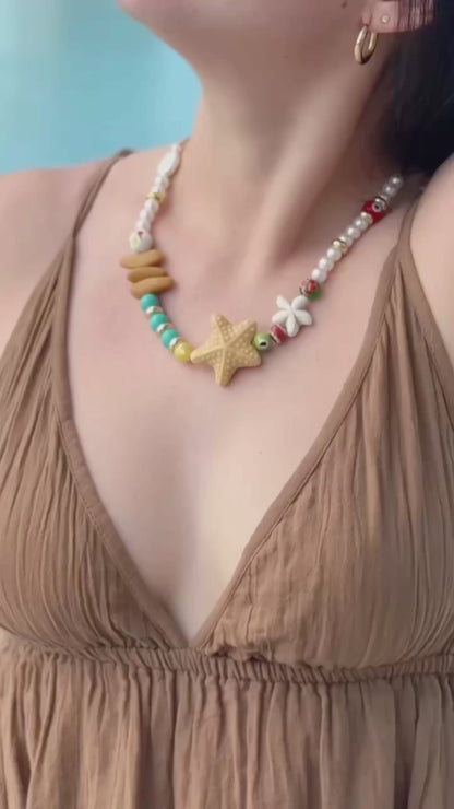 Sea Star Pearl Necklace